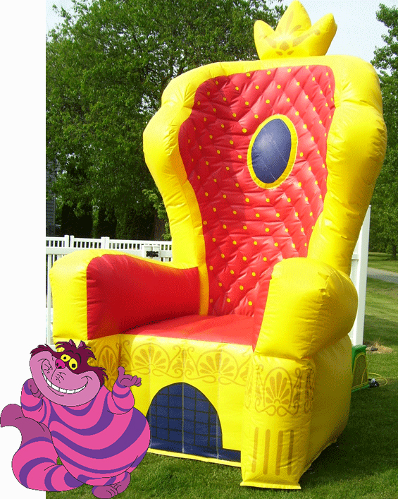 Wonderland’s GIANT Red Royal Throne